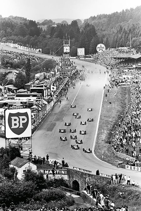 The start of the Belgian Grand Prix in 1960 that marked the darkest day in Formula one history
